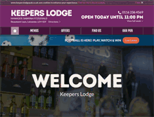 Tablet Screenshot of keeperslodgepub.co.uk